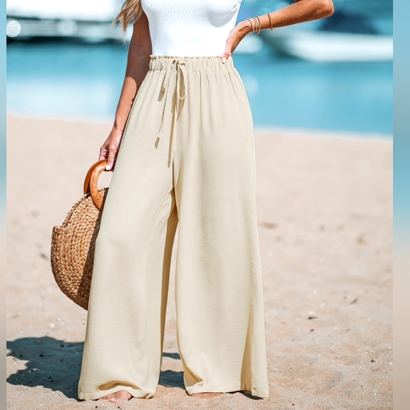 Cupshe Drawstring Wide Leg Pants - Picture 4 of 4